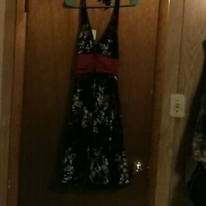 Black halter dress